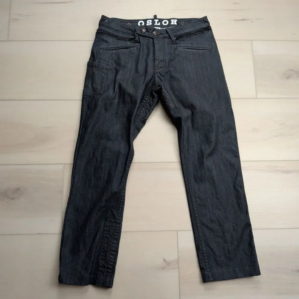 Osloh Jeans Mens 30x27 Blue Lane Trouser No 9 Pants Straight Cycling Biking‎